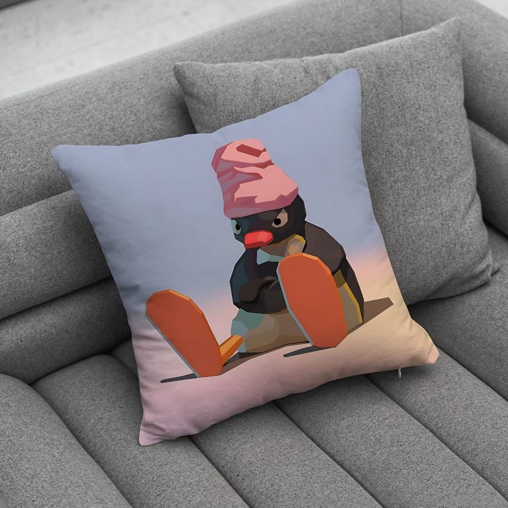 Penguin PPingu Pillow Case Pillowcase Home Sofa Cushions Car Cushions Pillowcover Office Pillowshell Pillow