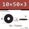 Blackened Thickened Metal Flat Washer Spacer, Round, M3-M42