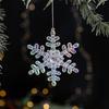 Christmas Tree Ornament Snowflake Deer Bird Icicle Design Sparkling Hanging Decoration Festive Holiday Season Home Decor