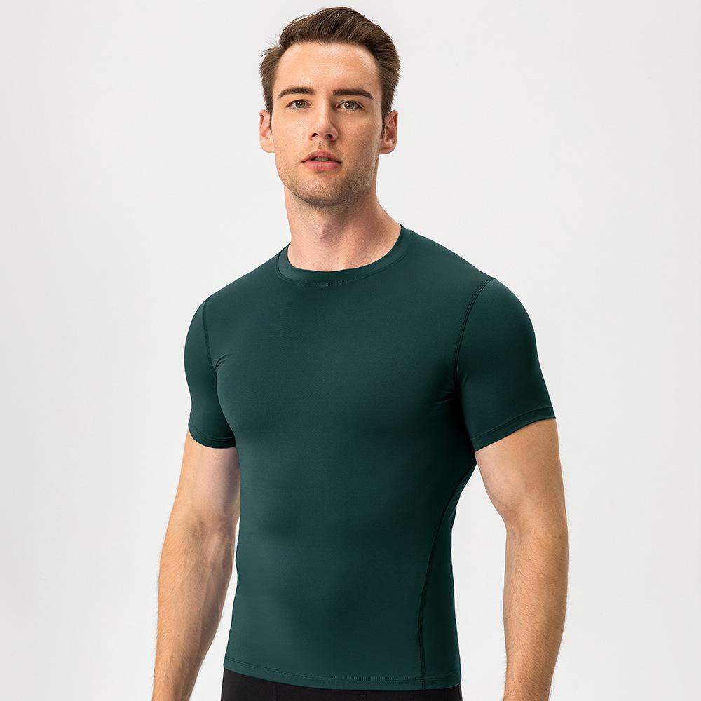 Men's Quick-Dry Elastic Training T-Shirt - Short Sleeve Sportswear 1003