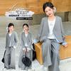 Girls' Autumn Set 2025 New Season Children's Stylish Jacket, Mid Size Children's Suit Set, Two-piece Suit Pants Set
