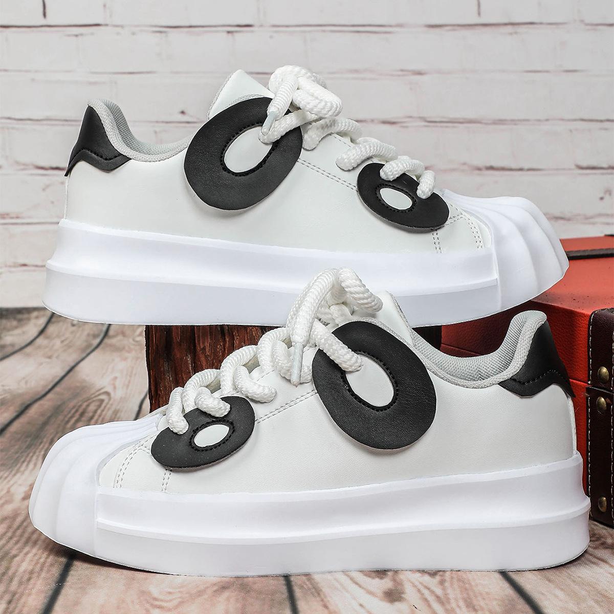 New thick-soled heightening casual sports skateboard shoes trendy shoes 35