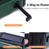 LED Emergency Radio AM/FM/WB 10000mAh Emergency Power Bank Flashlight Reading Lamp Solar Radio Charger Type-C Charging SOS Alarm