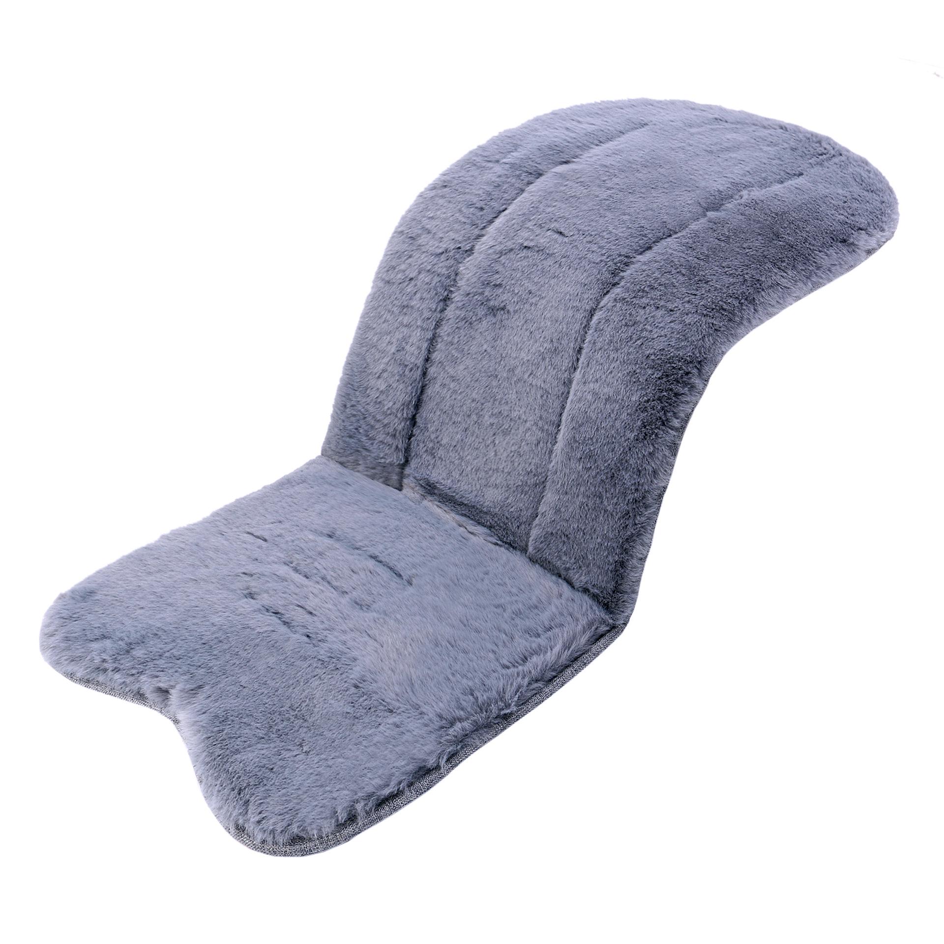 

Universal Baby Stroller Winter Seat Cushion - Thick Imitation Rabbit Fur Pad for Strollers & Dining Chairs 76x37 cm