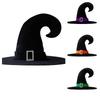 Velvet Witch Hat Red Witch Costume Accessory For Halloween Party