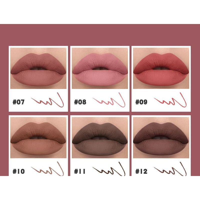 Pudaier - Matte Lippie Pencil - 12 Colors
