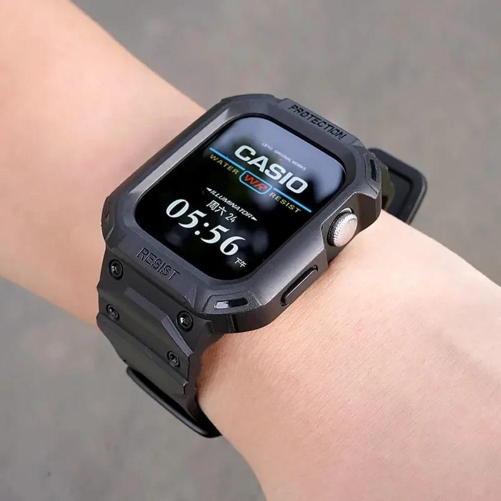 Silicone Strap for Huawei Watch Fit 4/3/2 Shockproof Protective Case with Bumper Watchband Replacement Band