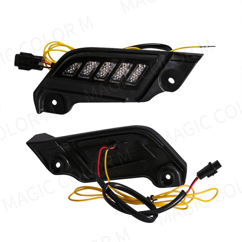 For Toyota Tacoma 2012 2013 2014 2015 LED DRL Daytime Running Light White Daylights Yellow Turn Signal Lamp 12V Car Accessories