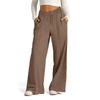 Nuovi Arrivi Autunno/Inverno Pantaloni a Gamba Dritta, Vestibilità Slim, Vita Alta, Svasati per Donna
