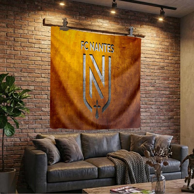 1PC Fc Nantes Crest Design Tapestry, Unique Design Tapestry, Wall Decor for Bedroom,Livingroom, Playroom,Heartwarming Fan Holiday Gifts