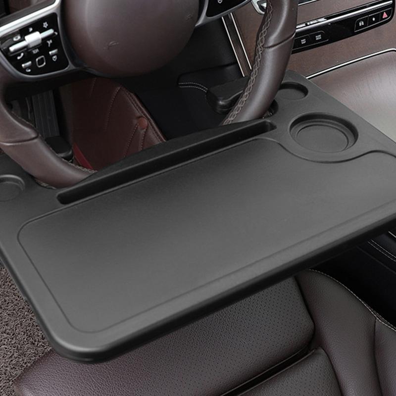 Car Steering Wheel Desk Multi-functional Portable Car Laptop Table Food Steering Wheel Tray Fits Most Vehicles Steering Wheels