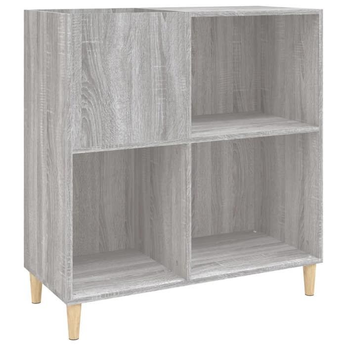 VidaXL Armoire à Disques, Armoire Latérale avec Rangement, Meuble pour Tourne-Disque, Buffet de Salon, Industriel, Sonoma 831995