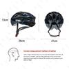 Bike Helmet Anti-collision Sport Cycling Helmet with Taillight Portable Lightweight Ultralight Adjustable for Skateboard Scooter
