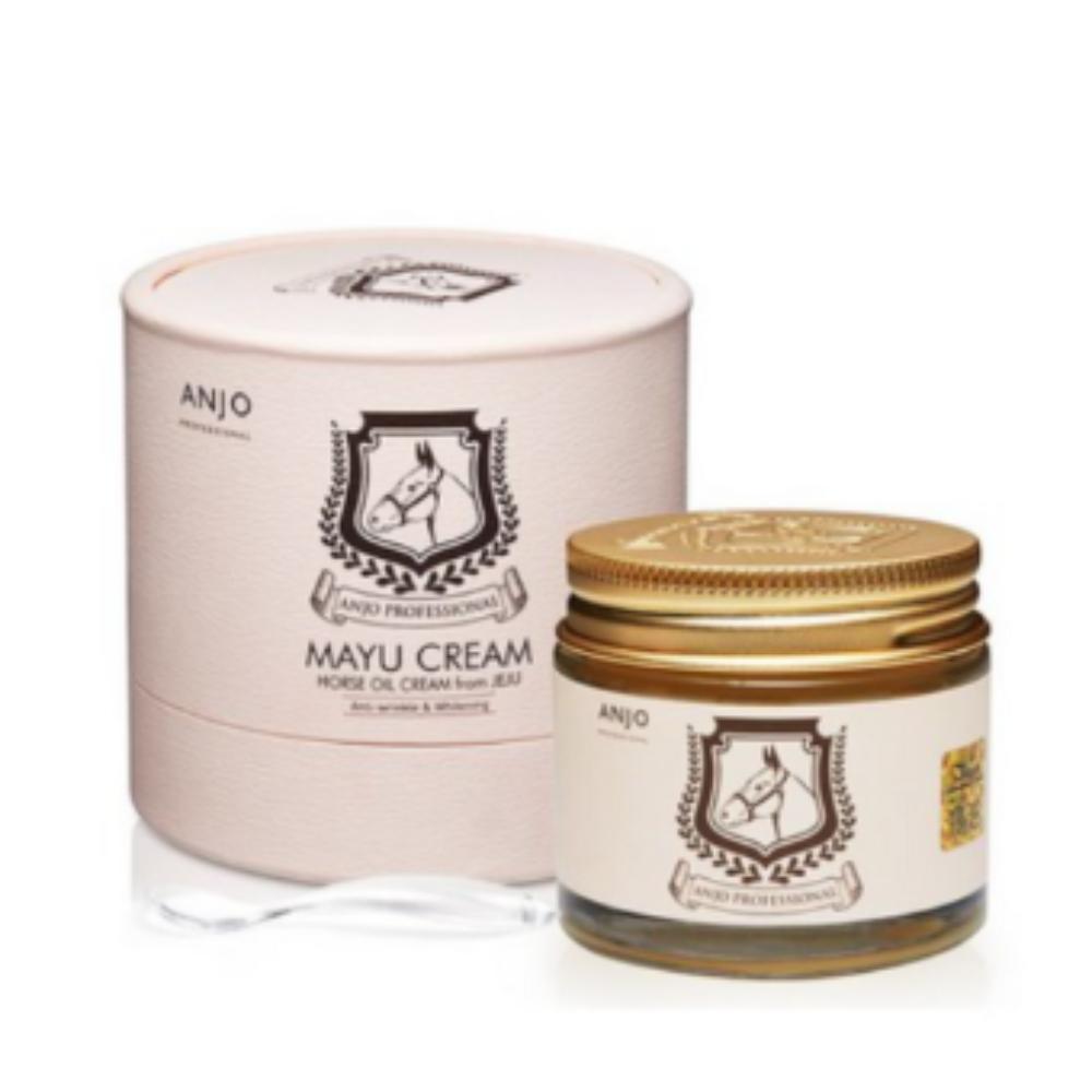 ANJO / Mayu Skincare 3pcs Set / Skin, Lotion, Cream & Gift / Deep Nourishing Horse Oil / Made In Korea