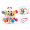 Baby Double Sided Soft Rubber Toothpaste Manhattan Bell Toy Baby Puzzle Grasp Exercise Rattle Atomic Hand Grasp Ball