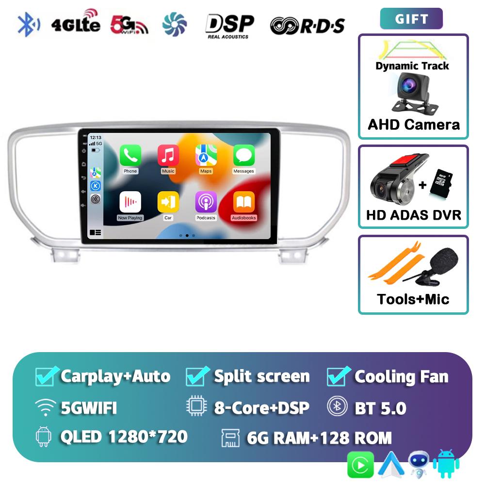 Android 14 Carplay Auto Car Radio For Kia Sportage 4 QL 2018 2019-2022 Multimedia Video Player Navigation GPS 2din DVD 4G Stereo
