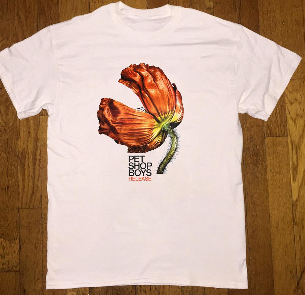 NEW Pet Shop Boys – Release Short Sleeve T Shirt White All Size AR1307 Unisex T-Shirt XXL