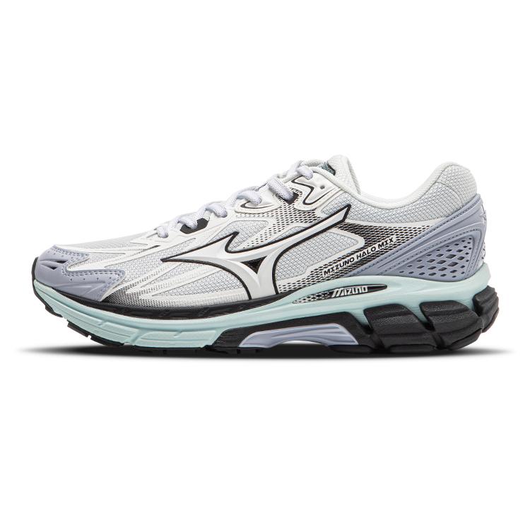 Mizuno Unisex Halo Mix White Light Grey Blue Retro Casual Sneakers D1GH240814 36.5