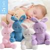 Rabbit Toy Plush Luminescence Music Fill Doll Baby Reassure Doll Cartoon Animals