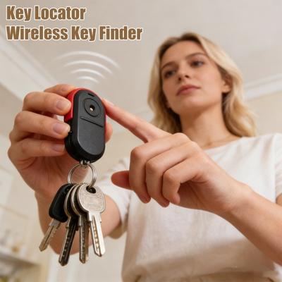 2/3Pcs Key Finder Voice Control Anti-Lost Equipment with Whistle Activation LED Light Small Lightweight Key Tracker Wallet Keychain