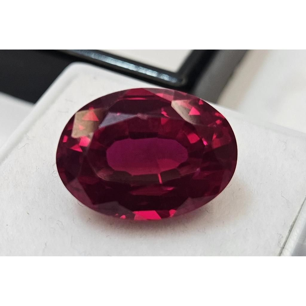 10+ Ct Natural Burma Red Ruby Oval Cut Beautiful Certified Loose Gemstone