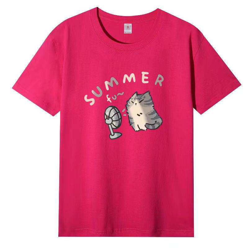 Cotton T-shirt Women Loose Summer Short-sleeved Tide Half-sleeved Tops Design Sense