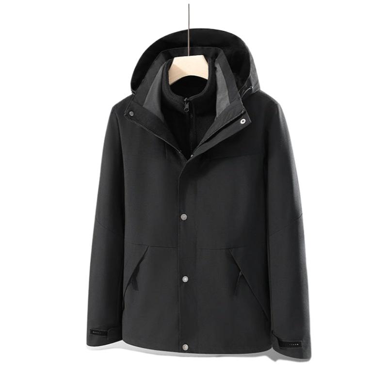 Cozy Up Men's 3 In 1 Jacket Water Resistant Winter Snow Coat Warm Fleece Lined Windproof Hiking Rain Outwear