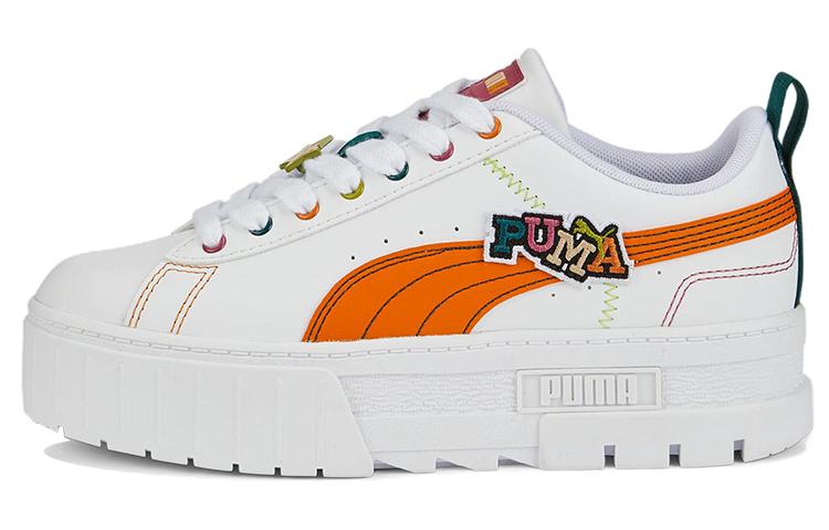 Женские кроссовки PUMA Mayze Pierced White Orange Brick 386582-02 35.5
