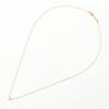 Used Aker Heart Pave Diamond Necklace Jewelry K18 0.05ct Gold 1.4g [Used]
