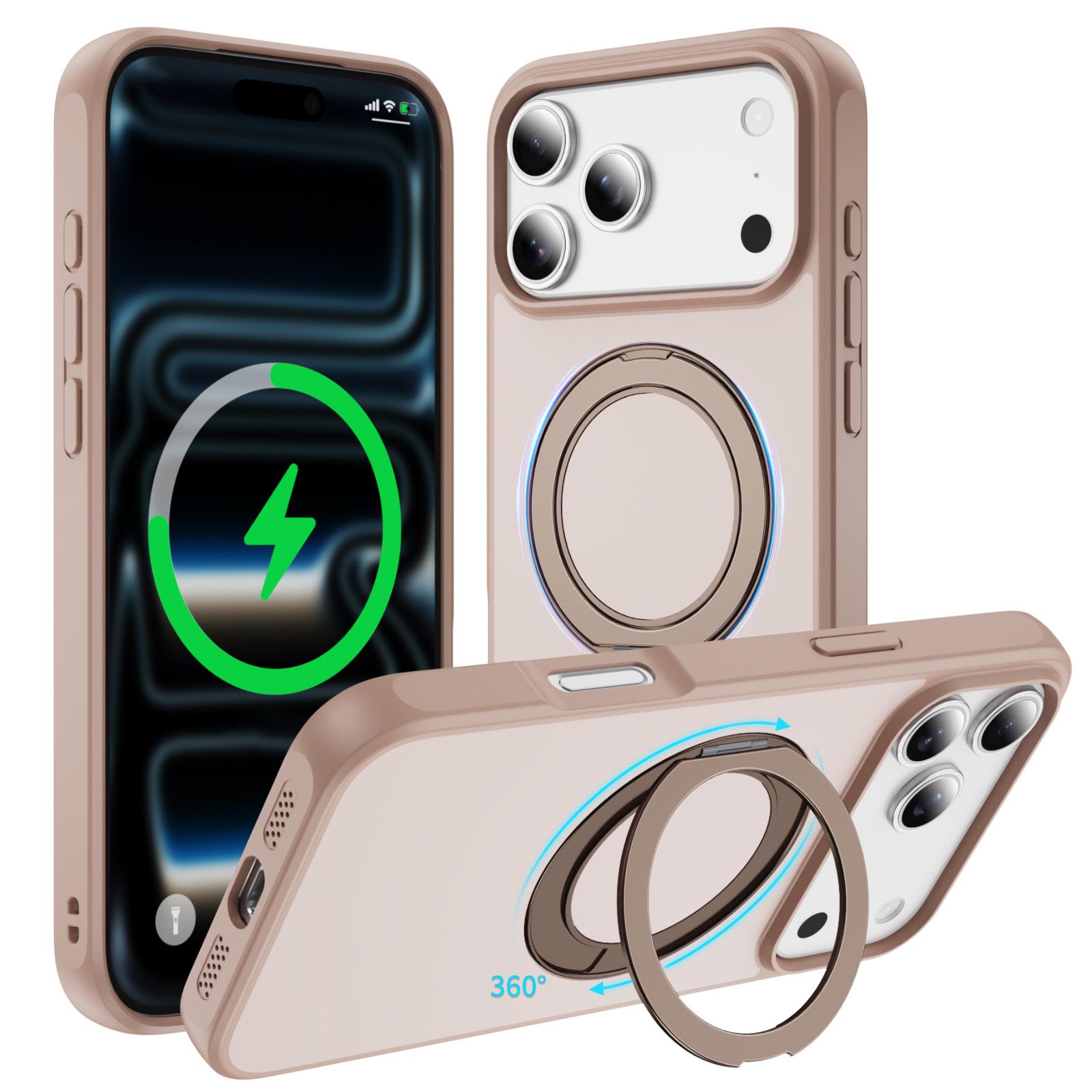 Magnetic Rotating Stand Phone Case for Apple 17 Pro Max XR/6.1