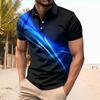 Men's Summer Leisure Culture Breathable Short Sleeved Shirt Top