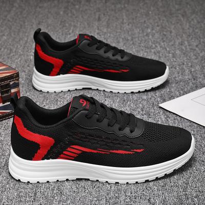 Frühling neue lässige atmungsaktive Herrenschuhe Schnür-Laufschuhe Mode-Trend-Turnschuhe