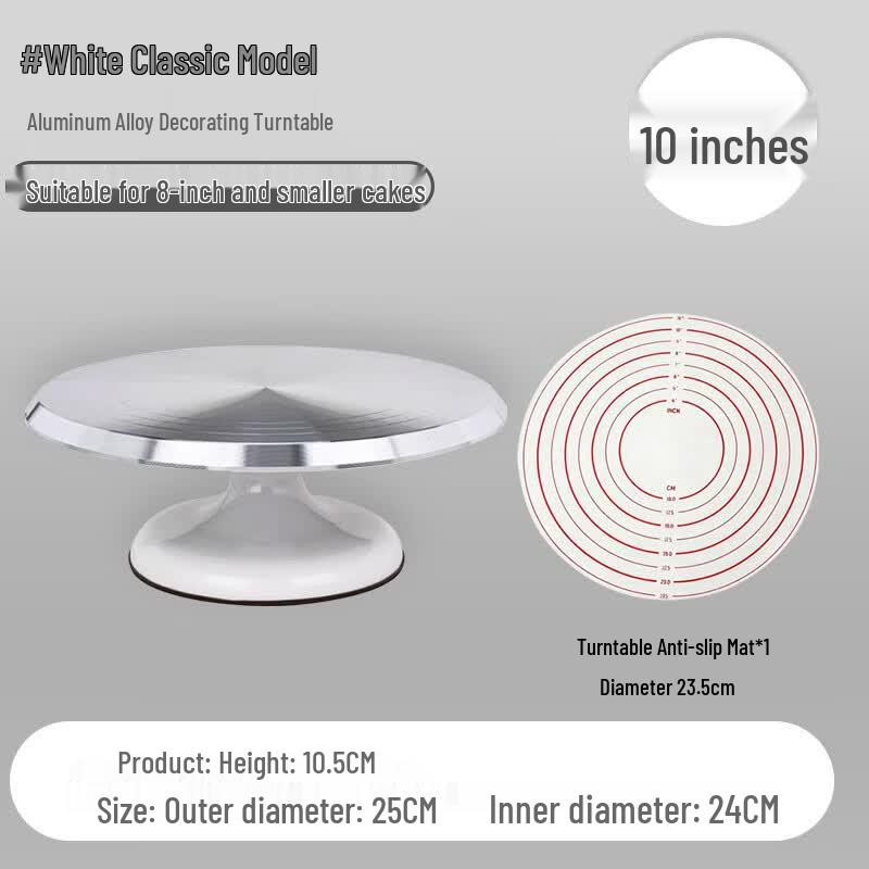 Aluminum Alloy Cake Decorating Turntable Set