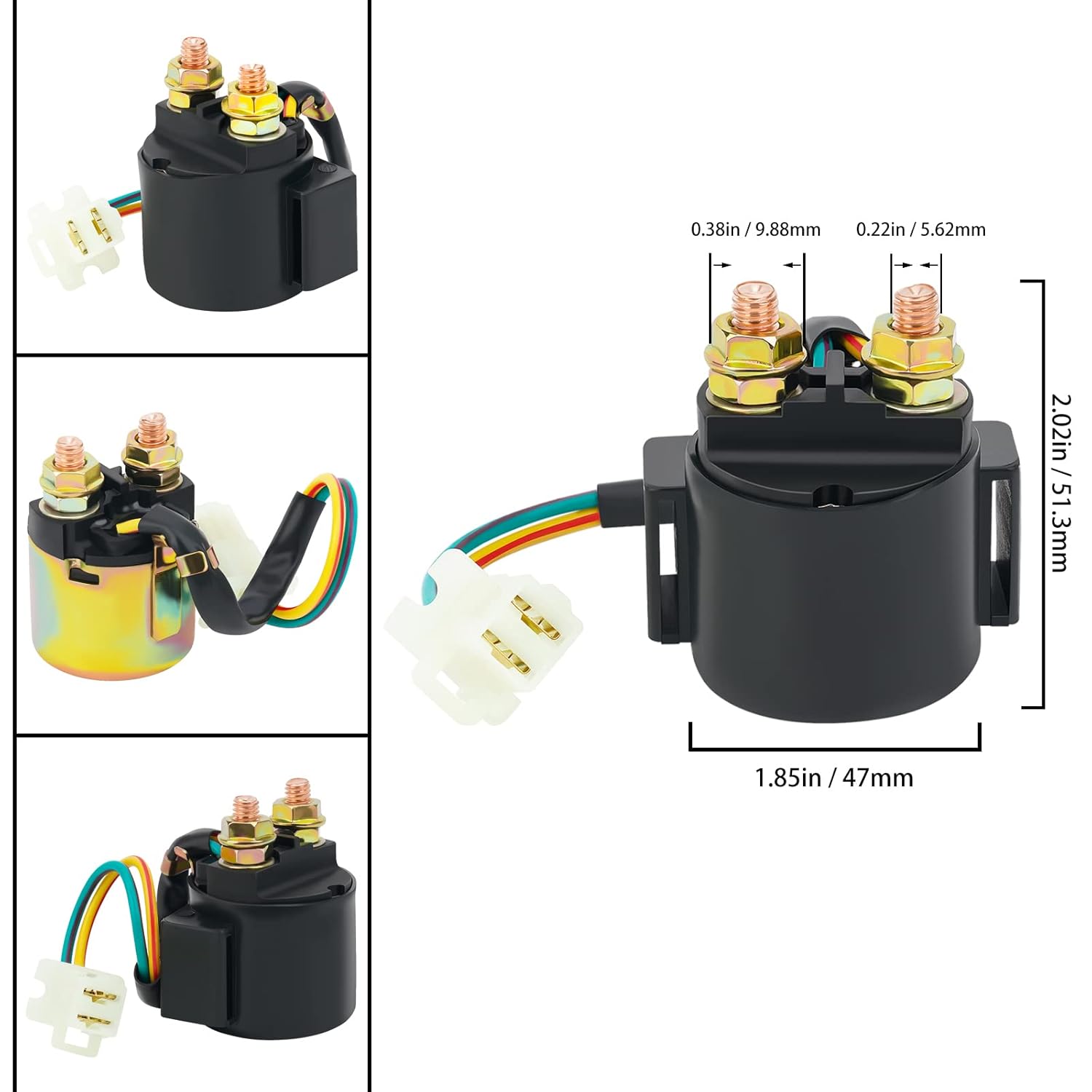 Road Passion Starter Solenoid Relay for Yamaha Moto-4 200 YFM200 85-89 Moto-4 225 YFM225 1986 1987 Moto-4 250 YFM250 89-91 Moto-4 350 YFM350 87-95