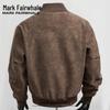 Mark Fairwhale Men's Retro Matte PU Leather Jacket