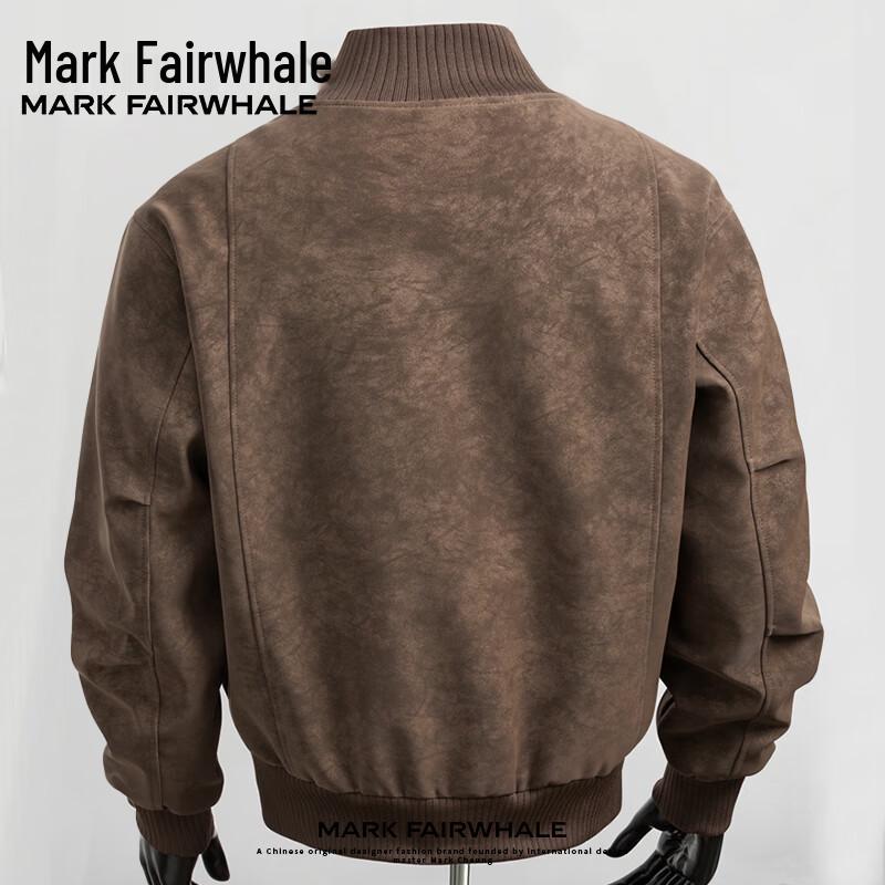 Mark Fairwhale Herren Retro Matte PU Lederjacke