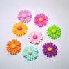 100Pcs Flatback Resin Daisy Flowers Craft Cabochons for Jewelry Making Scrapbooking Embellishments Sunflower Resin Slime Charms