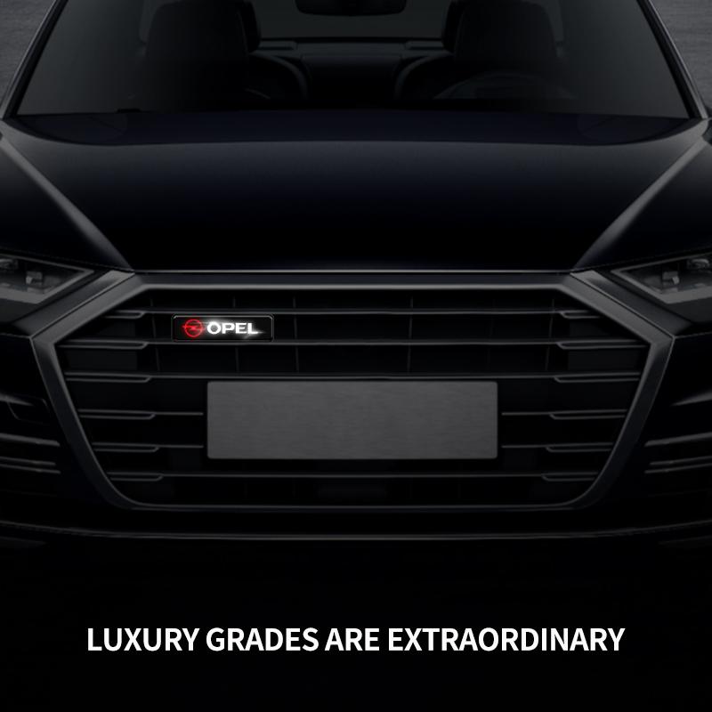 AAAYV1 Car Mid-net Lamp Badge Emblem Decoration Styling Auto Accessories For Opel Insignia Astra G J F K Vectra C H Corsa C B D Omega