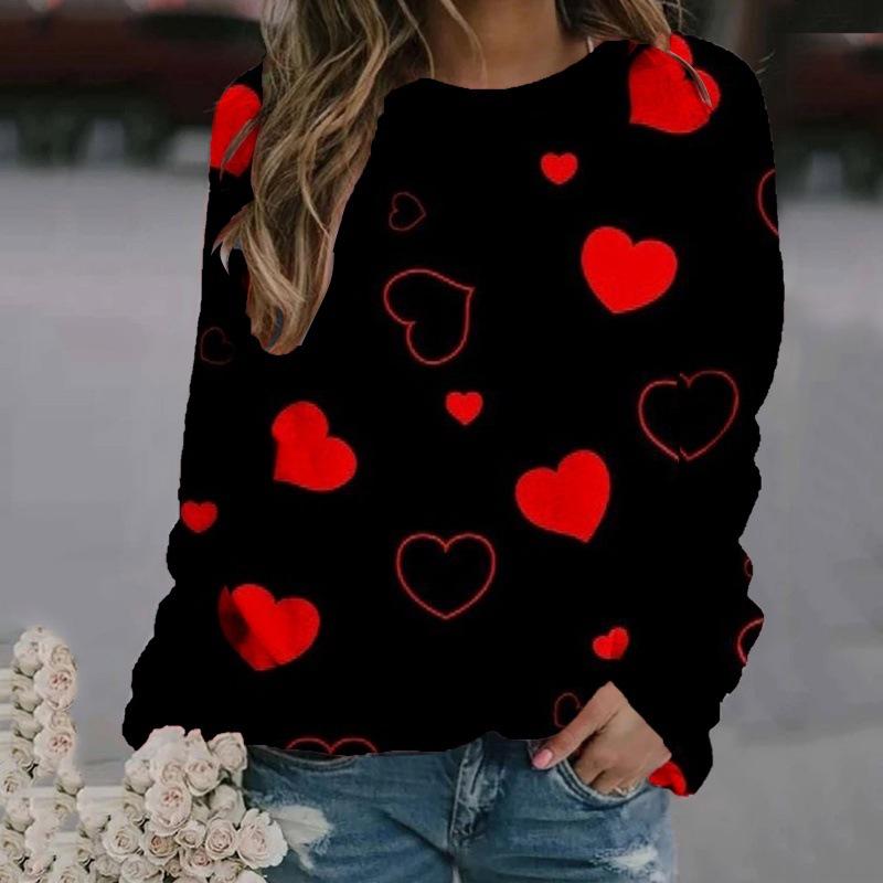 Sweat-shirt à capuche imprimé 3D pour femme, vêtement d'automne, col rond, surdimensionné, style Harajuku