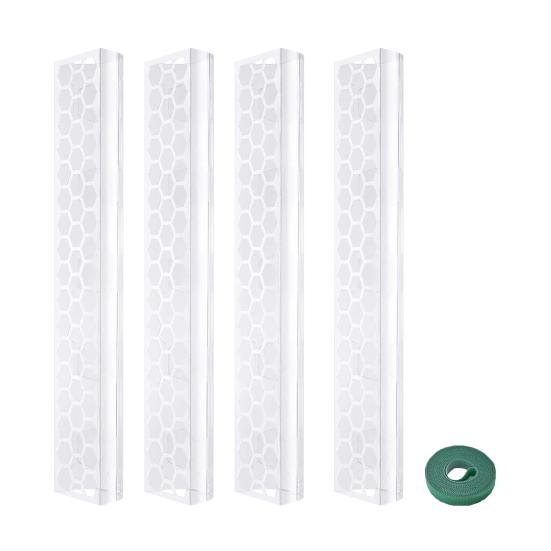 4Pcs Moss Pole Plant Climbing Support D-Shaped Design Easy Attachment Vertical Growth Stackable Plant Supports