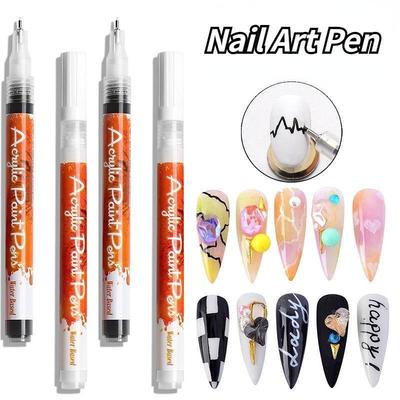 1 Pcs Nail Art Graffiti Pen Painting Pen Quick Dry Pen DIY Nail Beauty Tool for Gel Nails