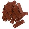 20 Pcs PU Leather Labels Handmade Embossed Tags DIY Sewing Embellishments Craft