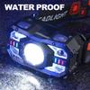 Rechargeable motion sensor headlamp Led Flashlight Work Mini Headlamps Usb Portable Outdoor For Camping Light Running flashlight