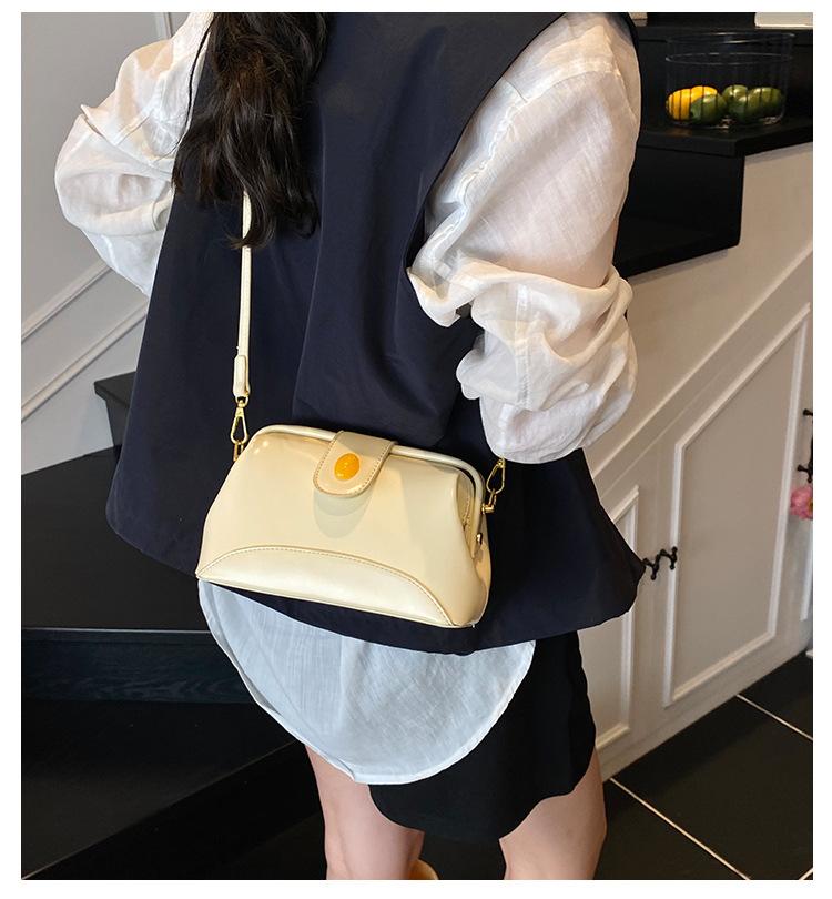 Premium sense niche bag women's summer 2025 new fashion messenger bag Korean version ins portable clip small square bag