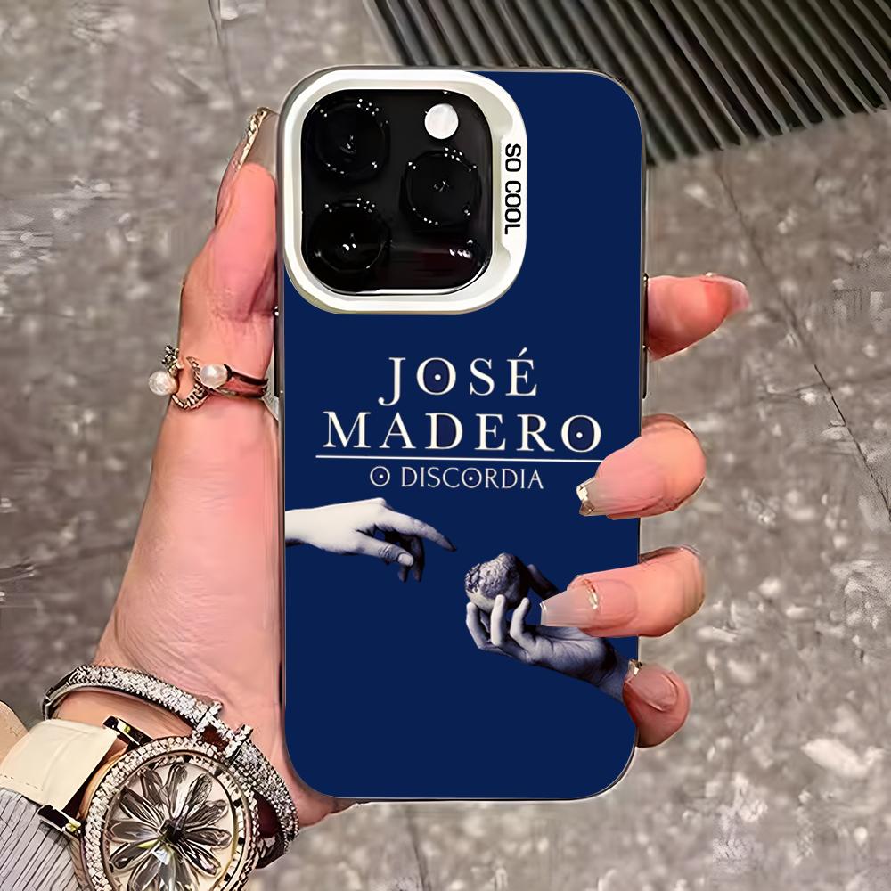 

J-Jose Madero Singer Phone Case For IPhone 17 Pro Max 16 Pro Max 15 14 13 11 12 Mini Xs X Xr 7 8 Plus Se Color Silver Cover iPhone 16 Pro Max
