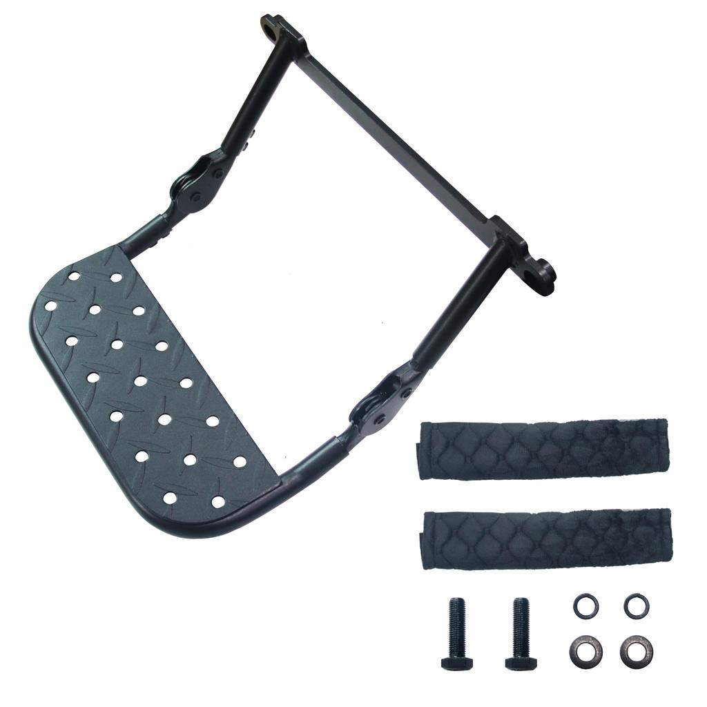Foldable Passenger Seat Footrest for Toyota Ace Adjustable Height and Easy Includes Cover Hiace/Regius (200 Series, S-GL, 1st-7th Generation), Angle,