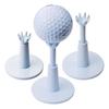 2Pcs Golf Tee with 53MM Base Height Adjustable Golf Training Aid Driving Range Indoor Outdoor Bendable Rubber Golf Ball Holder Golf Accessories Golfer
