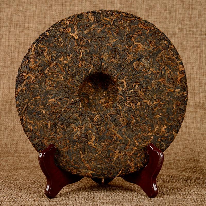 Thé Puerh mûr vieilli, 357g, Menghai Golden Bud Yunnan, gâteau aux sept graines