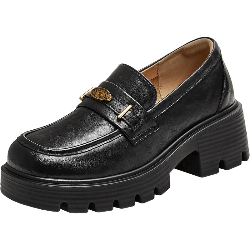 Tianmeiyi Chunky Heel Loafer Shoes 40