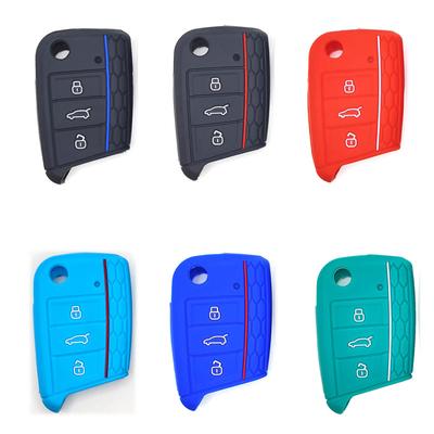 Autoschlüsselabdeckung Silikonhülle für VW Golf 7 MK7 VII Tiguan Polo Skoda Octavia A7 Kodiaq Seat Ateca Leon